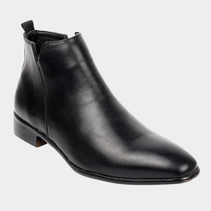 Classic Retro Leather Men's Boots - Lars-Black-7-State of Style