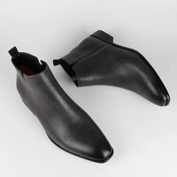Classic Retro Leather Men's Boots - Lars-Black-7-State of Style