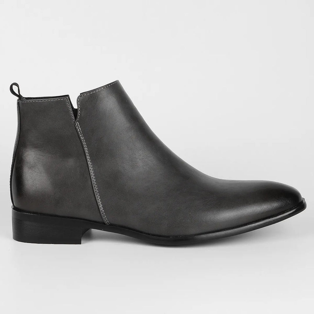 Classic Retro Leather Men's Boots - Lars-Black-7-State of Style