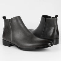 Classic Retro Leather Men's Boots - Lars-Grey-7-State of Style