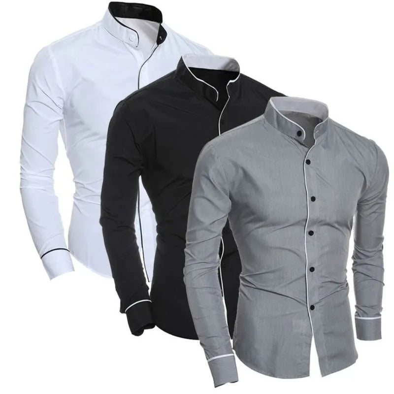 Classic Slim-Fit Shirt Jonas – Casual Elegance for Everyday Wear-White-M-State of Style