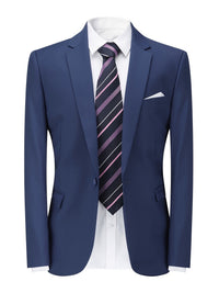 Classic Solid Men's Blazer - Floris-Navy-S-State of Style