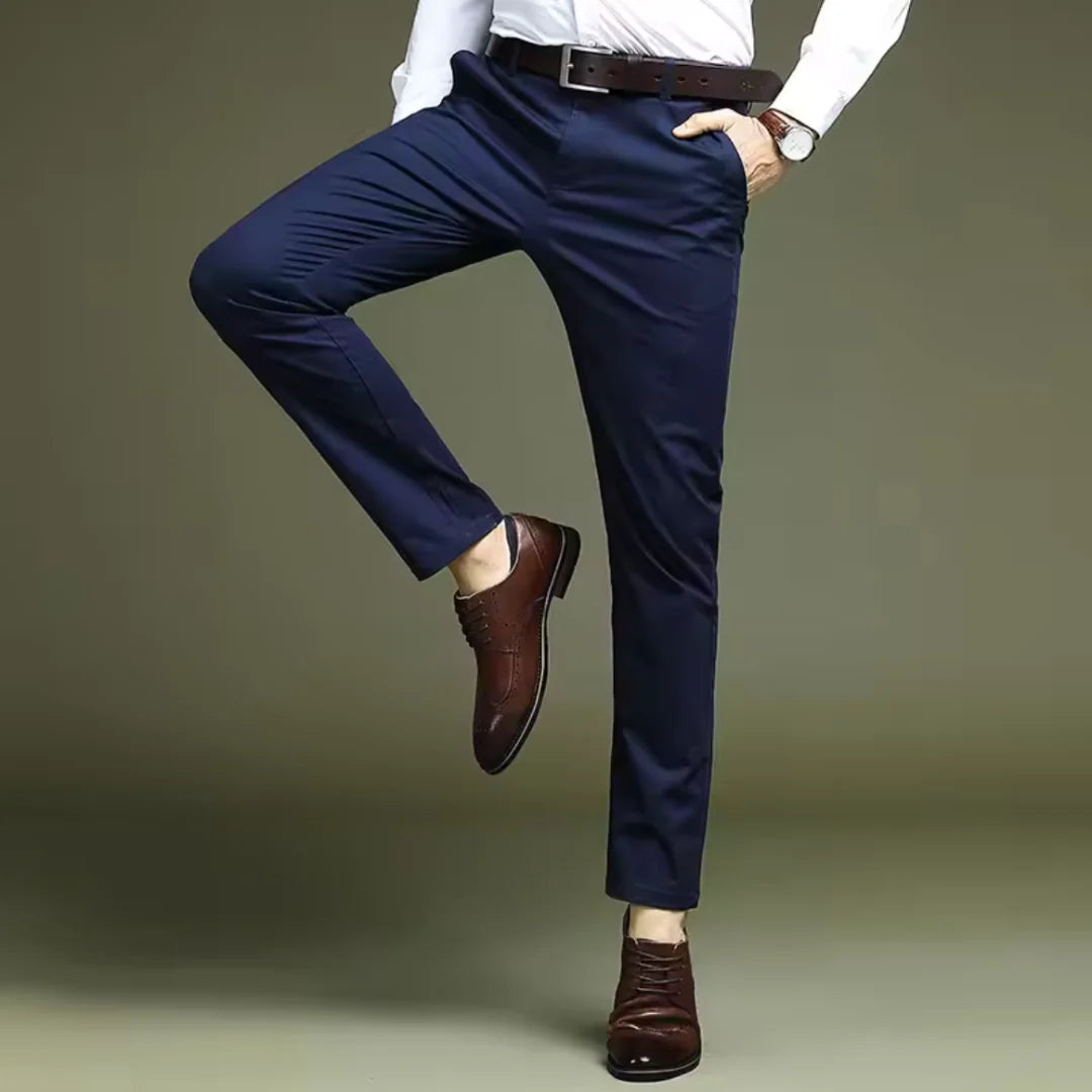 Classic Stretch Pants | All-Day Comfort-Navy Blue-29-State of Style