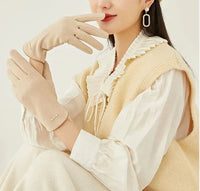 Classic Sweden Women's Gloves - SuaveTouch-Khaki-State of Style