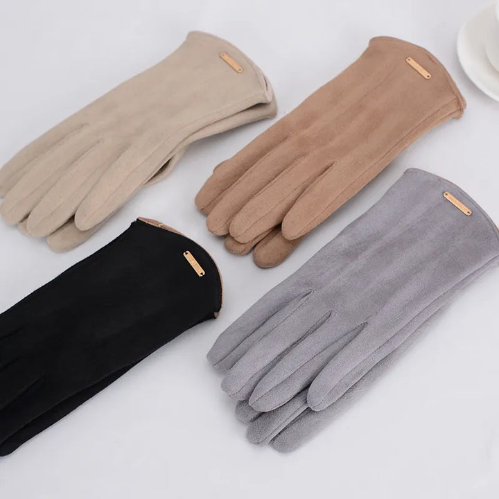 Classic Sweden Women's Gloves - SuaveTouch-Khaki-State of Style