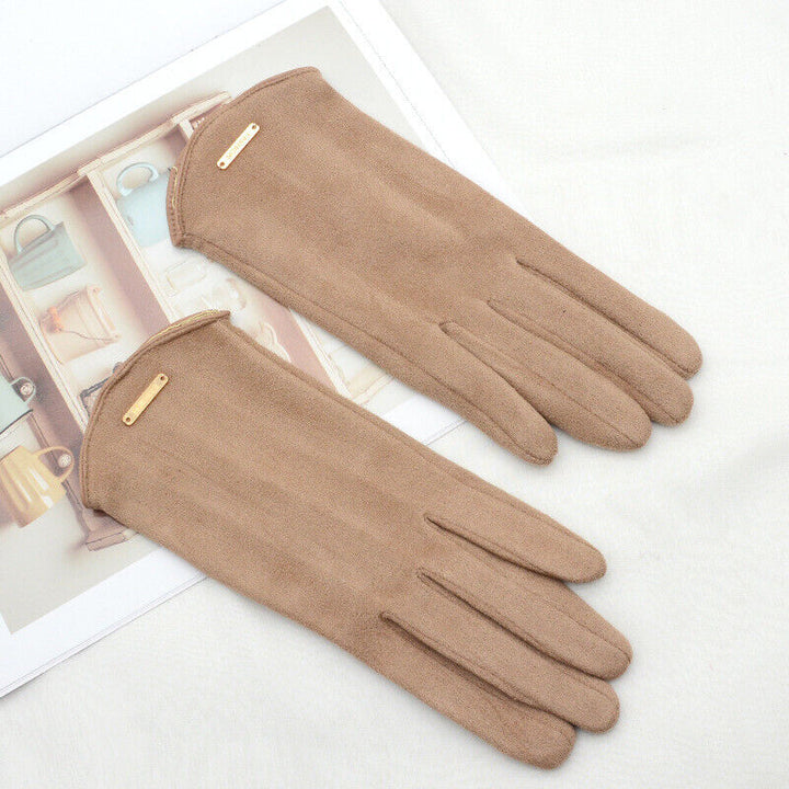 Classic Sweden Women's Gloves - SuaveTouch-Khaki-State of Style