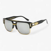 Classic Unisex Mirror Sunglasses – Lynor-Black Silver-State of Style
