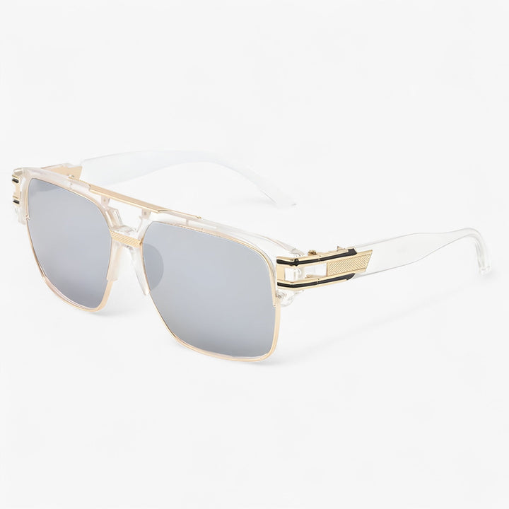 Classic Unisex Mirror Sunglasses – Lynor-Shiny Black-State of Style