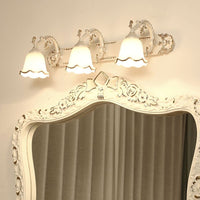 Classic Wall Lamp with Vintage Design – Aurora-White Gold-3 Flames-State of Style