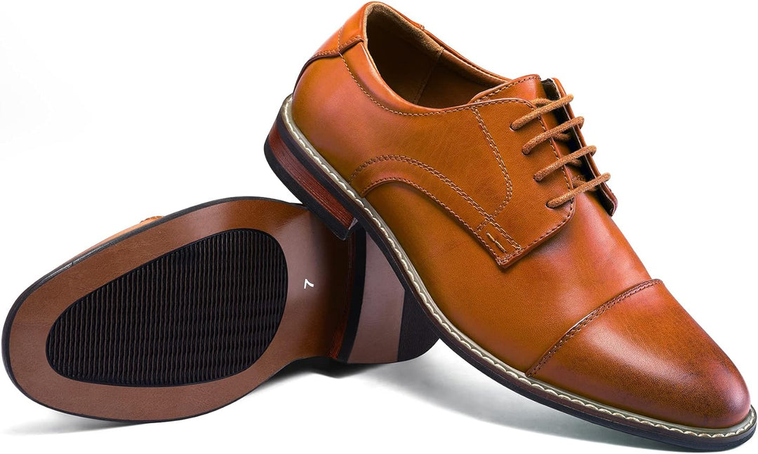 Classic Wingtip Men's Shoes - Victor-Black-6.5-State of Style