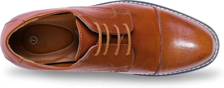 Classic Wingtip Men's Shoes - Victor-Black-6.5-State of Style