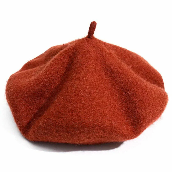 Classic Wool Beret - Marlene-Caramel-State of Style