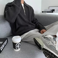 Classic Zipped Men's Sweater - Wellington-Black-XS-State of Style