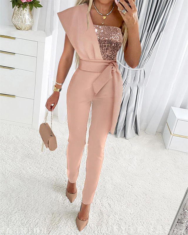 Claudia Evening Jumpsuit | Elegant, Stylish & Unique-Black Gold-S-State of Style