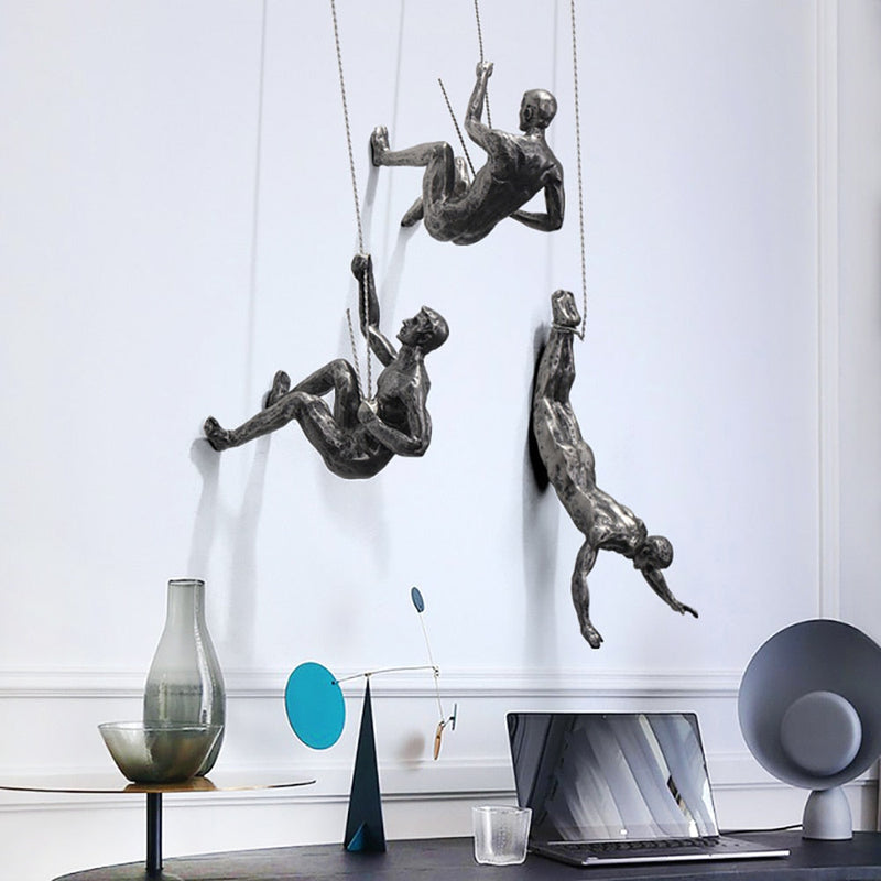 Climber Wall Sculpture – PeakFigures-Falling climber-State of Style