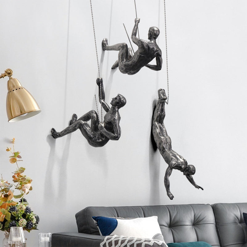 Climber Wall Sculpture – PeakFigures-Falling climber-State of Style