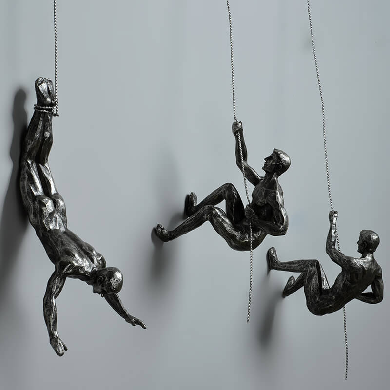 Climber Wall Sculpture – PeakFigures-Falling climber-State of Style