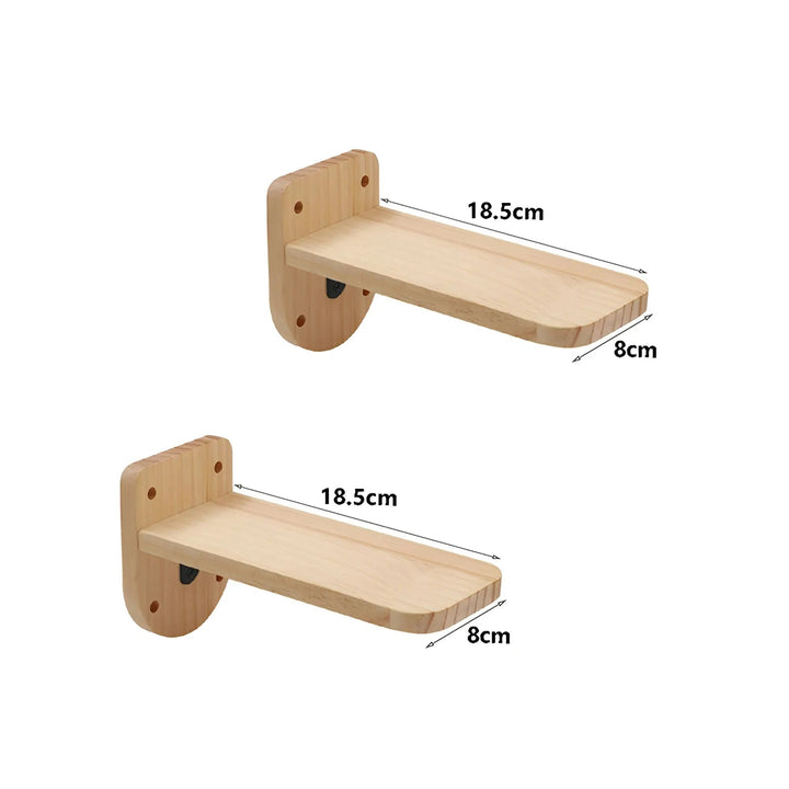Climbing Wall Shelf for Cats with Scratching Post - ClimbPaws-Striped Cat Hammock-State of Style