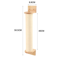 Climbing Wall Shelf for Cats with Scratching Post - ClimbPaws-Striped Cat Hammock-State of Style
