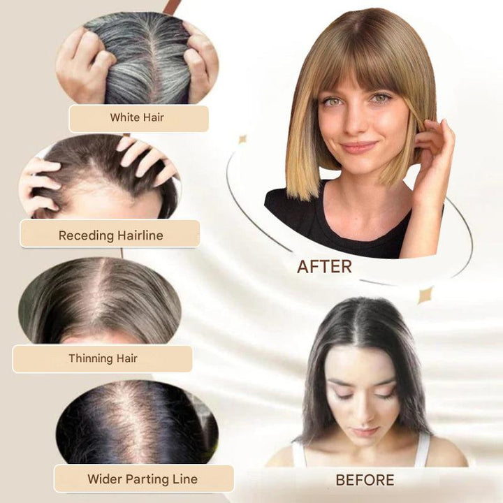 Clip-in Hair Piece with Bangs – Livia-01#-State of Style