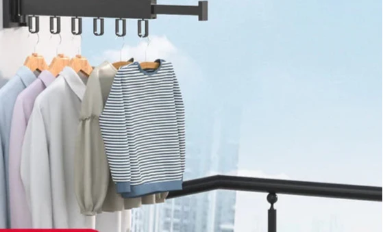 Clothes Drying Rack – Dryvo-1-folded rod black-State of Style