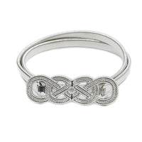 Cloud Double Buckle Fashion Belt-Tiffany Silver-State of Style