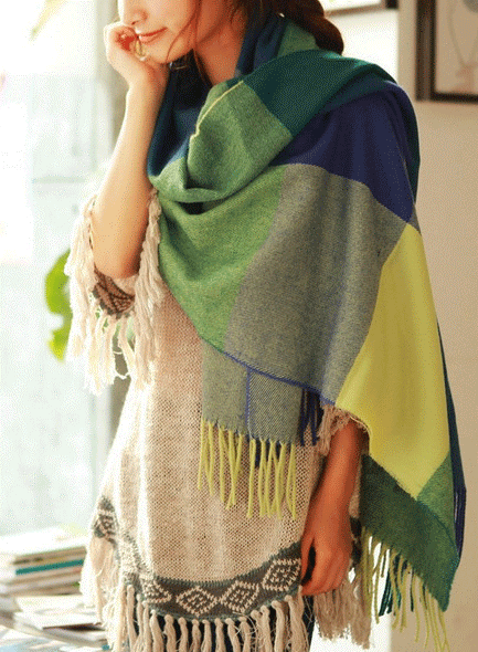 Coleen Cashmere Scarf | Soft & Stylish Winter Accessory-Green-State of Style