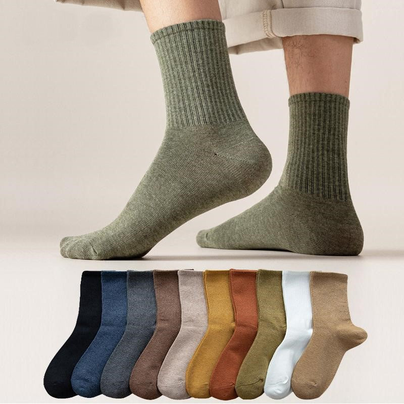Colin Traditional Socks – 5-Pack Soft & Breathable Business Socks-Blue-State of Style