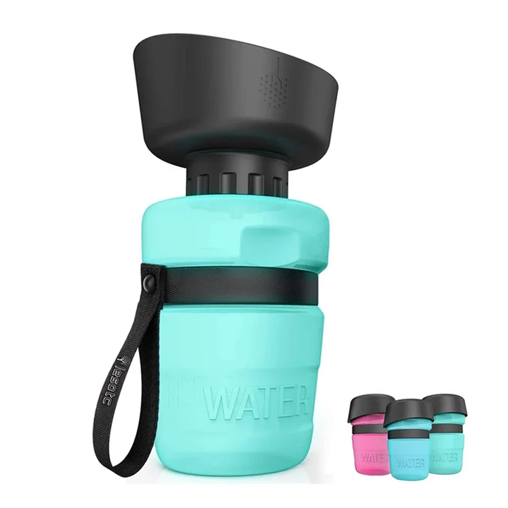 Collapsible Dog Water Bottle - PawQuench-Green-State of Style