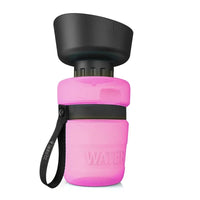 Collapsible Dog Water Bottle - PawQuench-Pink-State of Style
