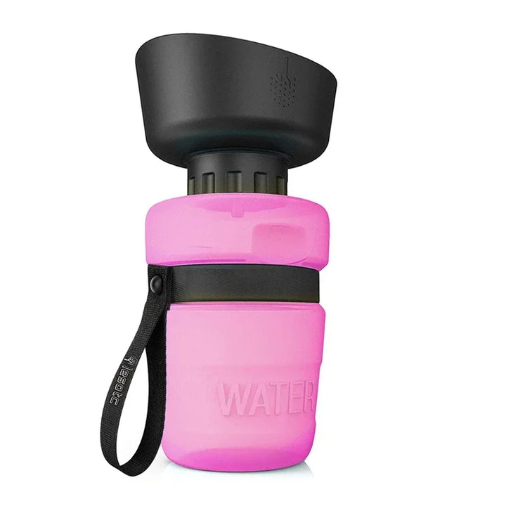 Collapsible Dog Water Bottle - PawQuench-Pink-State of Style