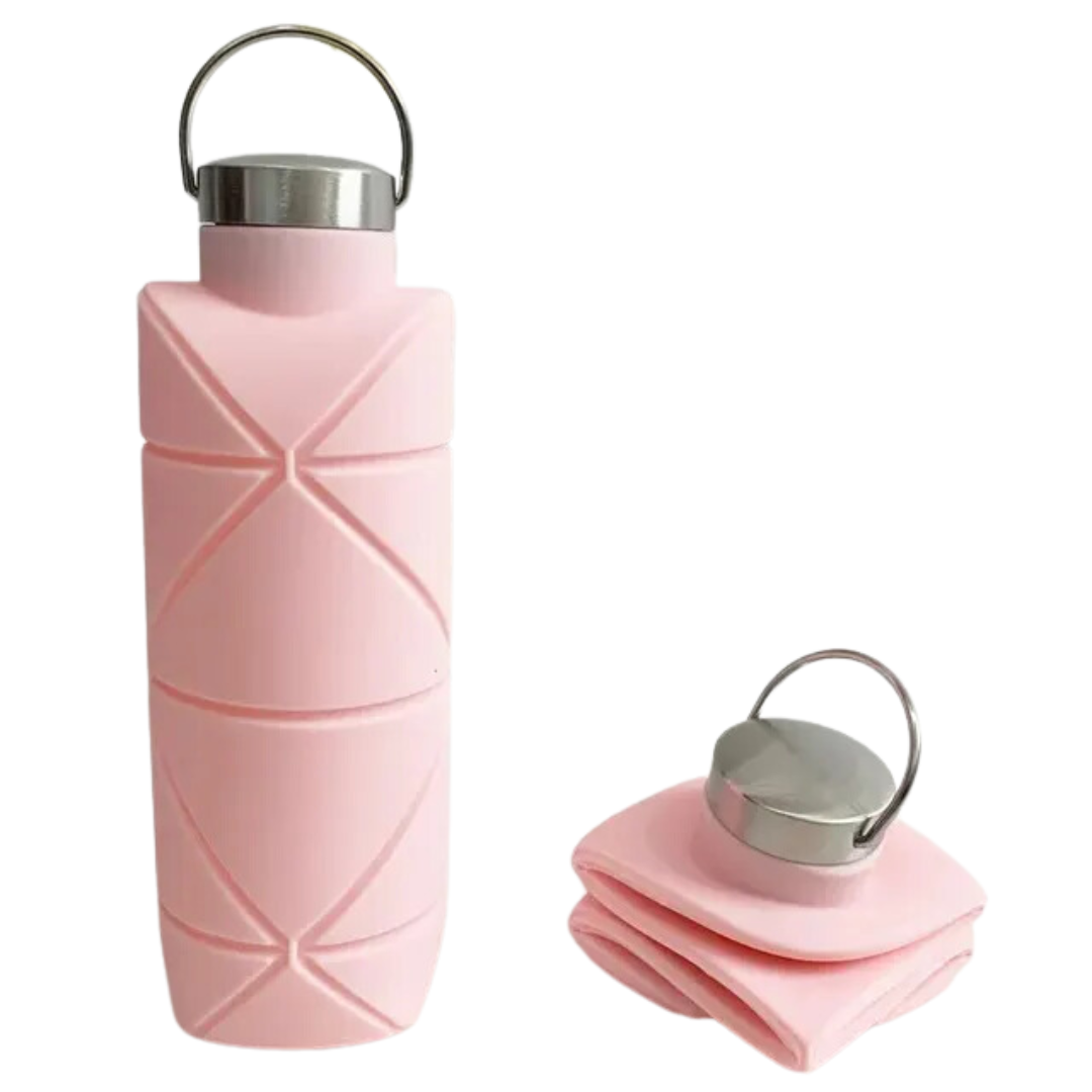 Collapsible Water Bottle 750 ML - AquaFold-Pink-State of Style