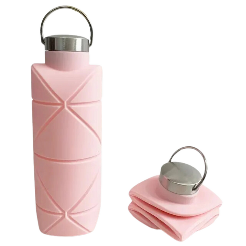 Collapsible Water Bottle 750 ML - AquaFold-Pink-State of Style