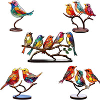ColorBirds - Coloured Birds on Branch Decorative Sculpture-Self-confidence-State of Style