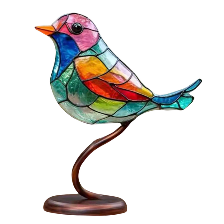 ColorBirds - Coloured Birds on Branch Decorative Sculpture-Self-confidence-State of Style