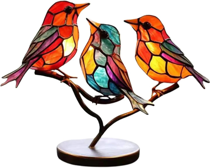 ColorBirds - Coloured Birds on Branch Decorative Sculpture-Trust-State of Style