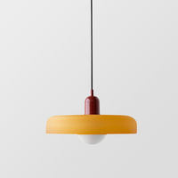 Coloured Glass Pendant Light – BauLume-25 x 18 cm-Green-Red-State of Style