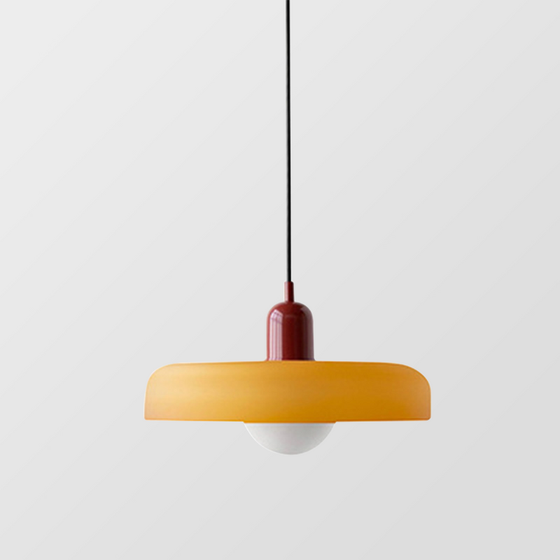 Coloured Glass Pendant Light – BauLume-25 x 18 cm-Green-Red-State of Style