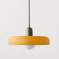 Coloured Glass Pendant Light – BauLume-25 x 18 cm-Green-Red-State of Style