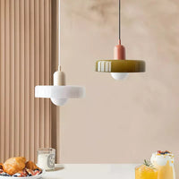 Coloured Glass Pendant Light – BauLume-25 x 18 cm-Green-Red-State of Style