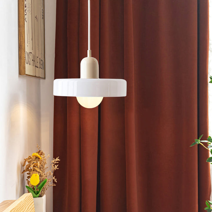 Coloured Glass Pendant Light – BauLume-25 x 18 cm-Green-Red-State of Style