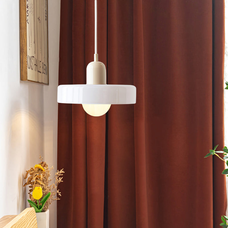Coloured Glass Pendant Light – BauLume-25 x 18 cm-Green-Red-State of Style