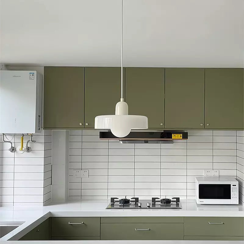Coloured Glass Pendant Light – BauLume-25 x 18 cm-Green-Red-State of Style