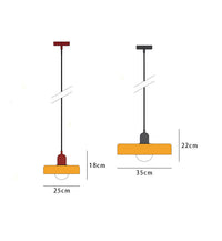 Coloured Glass Pendant Light – BauLume-25 x 18 cm-Green-Red-State of Style