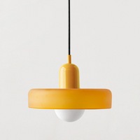 Coloured Glass Pendant Light – BauLume-25 x 18 cm-Yellow-Yellow-State of Style