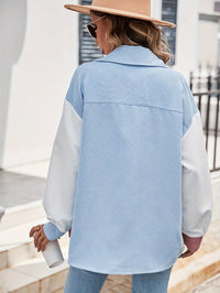 Colourful Blouse with Button Closure - Lina-Green/Pink-S-State of Style