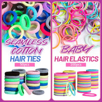 Colourful Elastic Hairbands and Accessories Set-State of Style