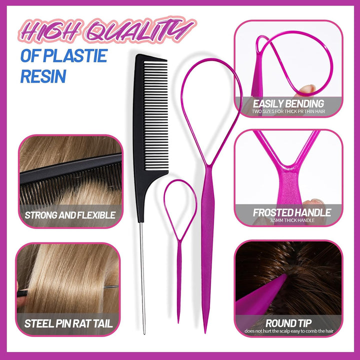 Colourful Elastic Hairbands and Accessories Set-State of Style