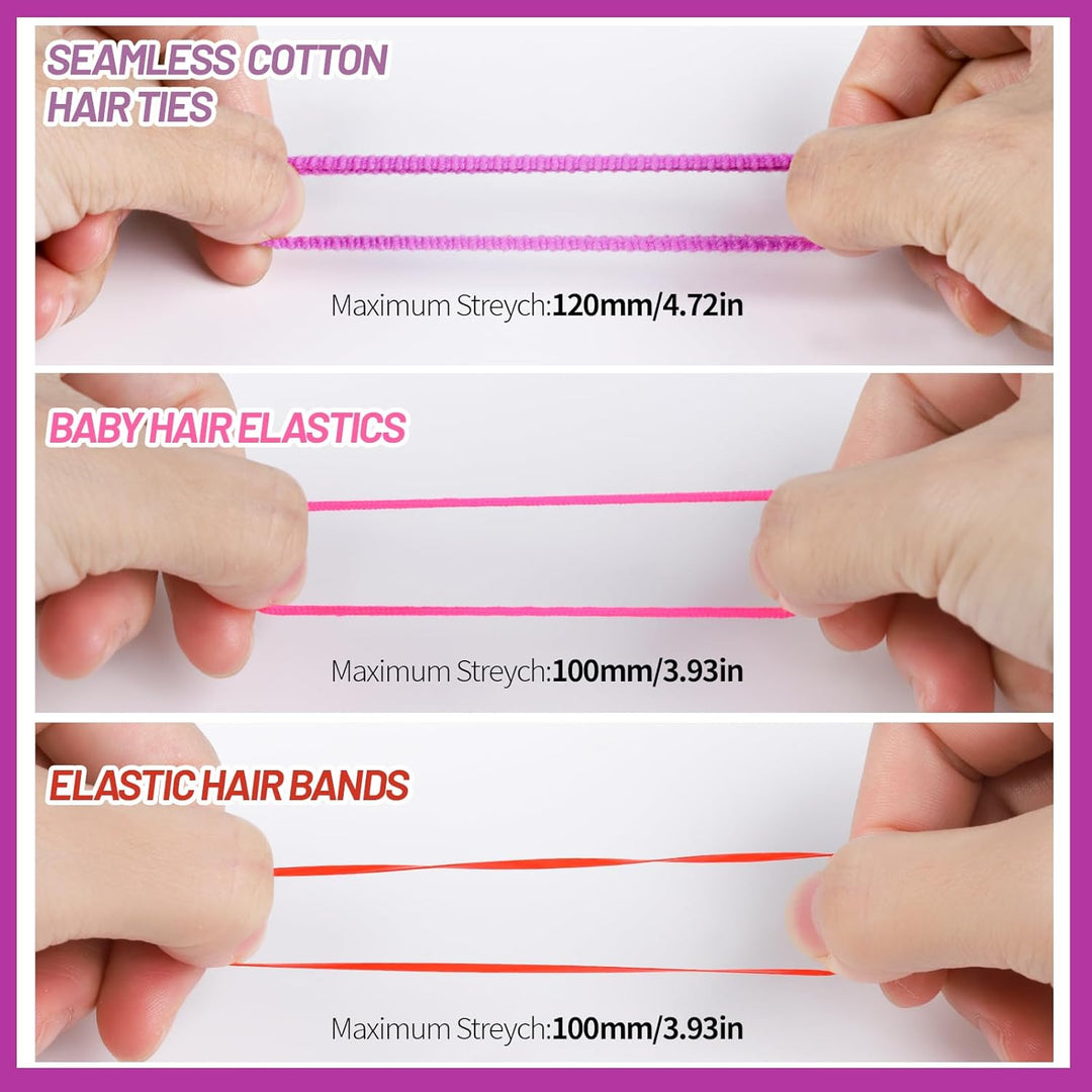Colourful Elastic Hairbands and Accessories Set-State of Style
