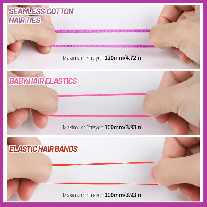 Colourful Elastic Hairbands and Accessories Set-State of Style